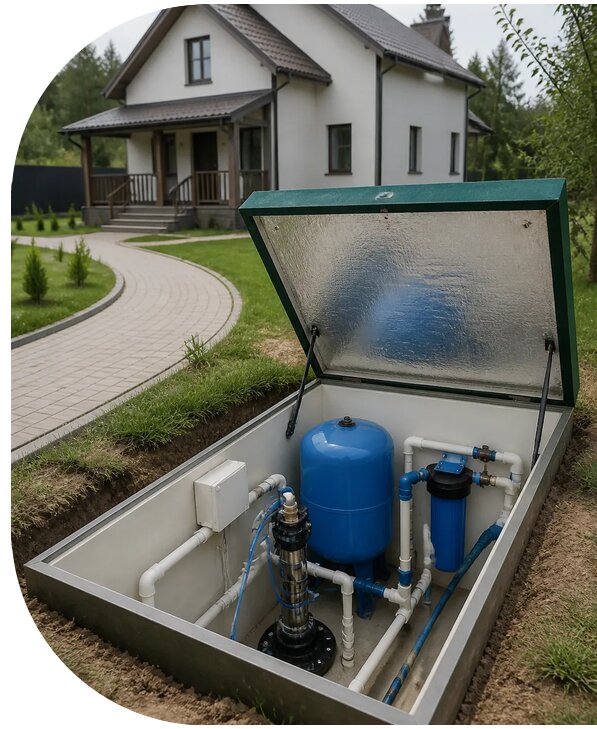 Автономное водоснабжение дома в Кумертау от 153135 р. | АПаруса-Кра