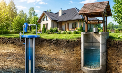 Автономное водоснабжение загородного дома Кумертау: скважина или колодец